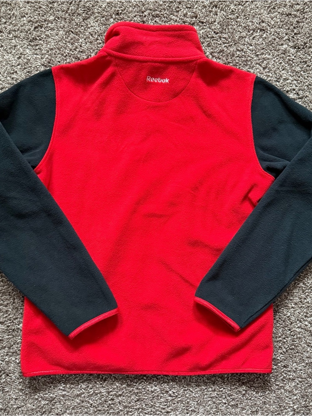 Vintage Reebok Detroit Red Wings Quilted Fleece Jacket - Picture 3 of 4
